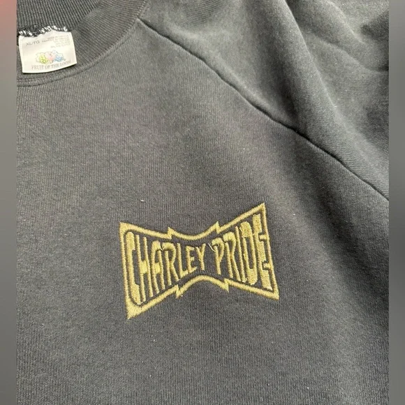 80s Charlie Pride Fruit of the Loom Embroidered Crewneck - Picture 3 of 5